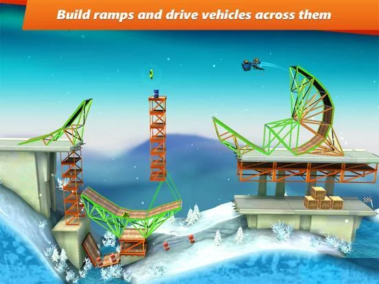 Изображение игры: Bridge Constructor Stunts!