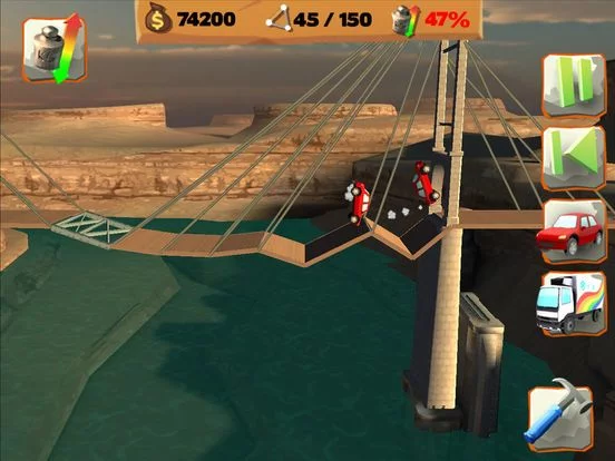 Изображение игры: Bridge Constructor Playground!