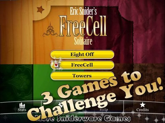 Изображение игры: Eric's FreeCell Solitaire Pack HD