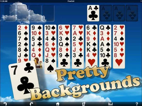 Изображение игры: Eric's FreeCell Solitaire Pack HD