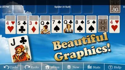 Изображение игры: Eric's Spider Solitaire Lite