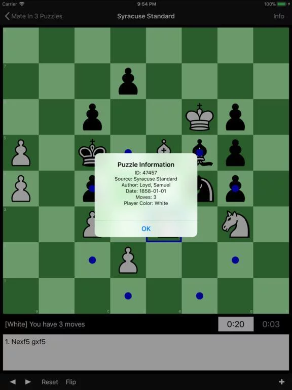 Изображение игры: Mate in 3 Chess Puzzles
