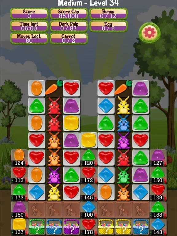Изображение игры: Bunny Drops 2 - Match 3 puzzle