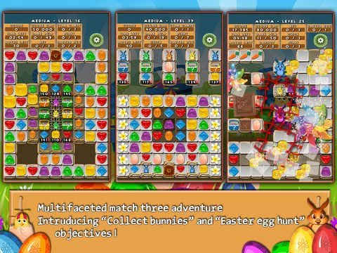Изображение игры: Bunny Drops - Match three puzzle