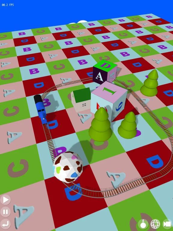Изображение игры: Toy Train 3D