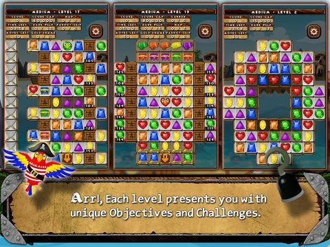 Изображение игры: Pirate Drops - Match three puzzle
