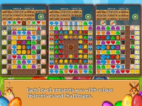 Изображение игры: Bunny Drops - Match three puzzle