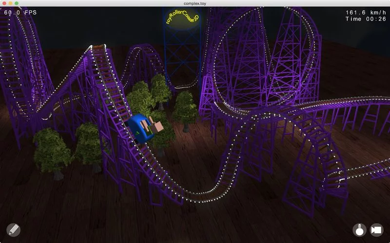 Изображение игры: Toy RollerCoaster 3D