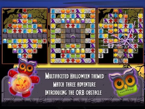 Изображение игры: Halloween Drops 2 - Match three puzzle