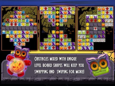 Изображение игры: Halloween Drops 2 - Match three puzzle