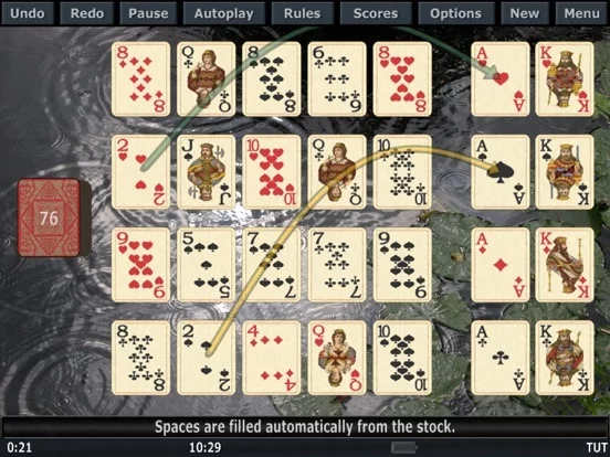 Изображение игры: Solitaire 3D Lite (iPad)