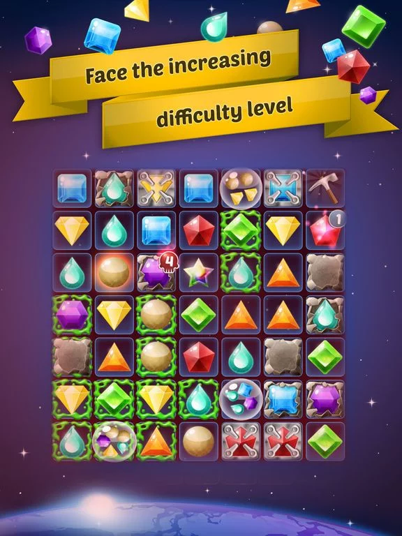 Изображение игры: Jewel Galaxy: Infinite Puzzle