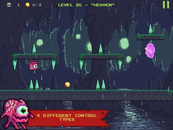 Изображение игры: Monster Run. Free pixel-art platformer