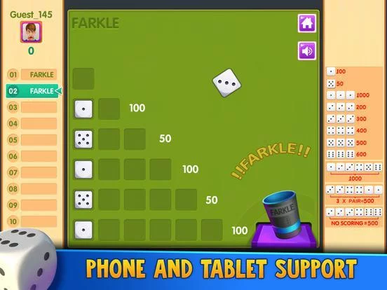 Изображение игры: Farkle Free!