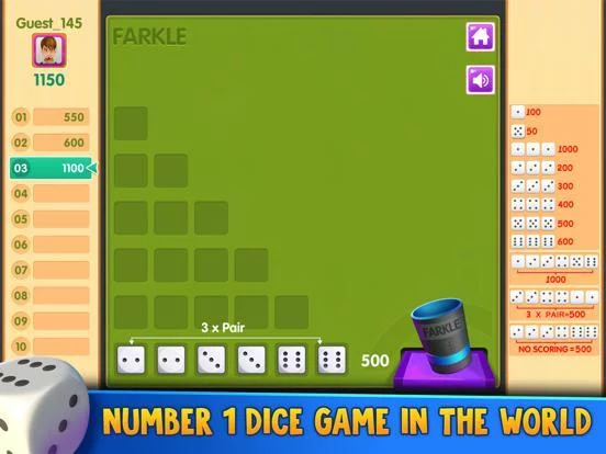 Изображение игры: Farkle Free!