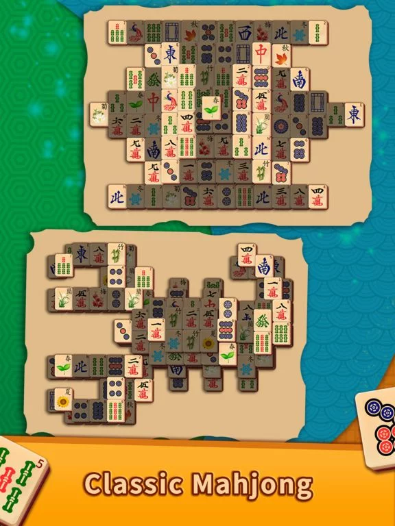 Изображение игры: Mahjong Tile Matching Puzzle