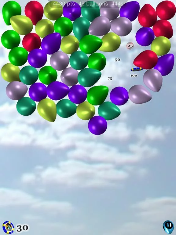 Изображение игры: 99 Balloons HD