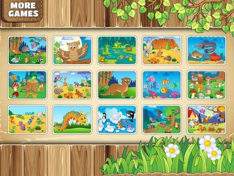Изображение игры: Animals Around The World - free educational puzzle for toddlers and kids
