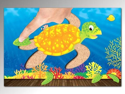 Изображение игры: An ocean puzzle for toddlers