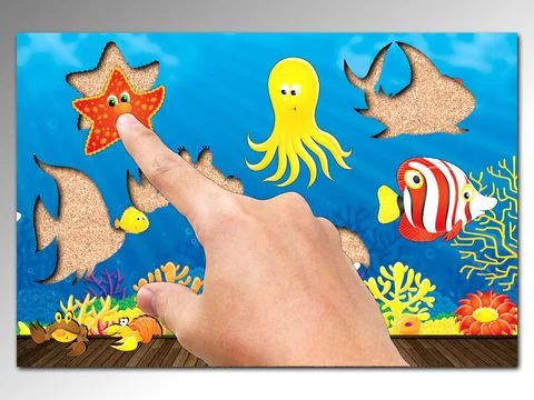Изображение игры: An ocean puzzle for toddlers