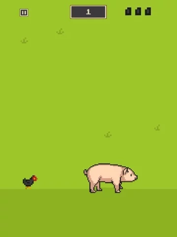 Изображение игры: Flappy Chicken: The Bird Who Wished to Fly