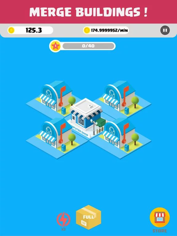 Изображение игры: Merge Houses! Make a Town!