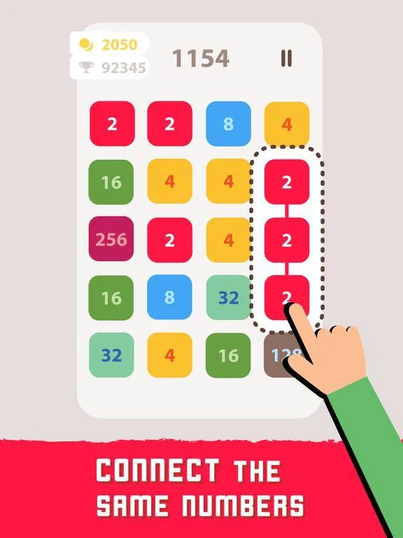 Изображение игры: Linked: Number Puzzle