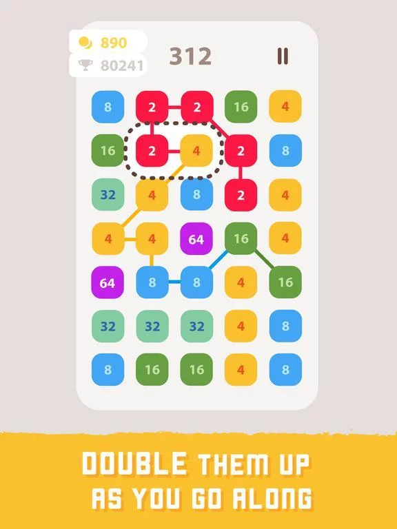 Изображение игры: Linked: Number Puzzle