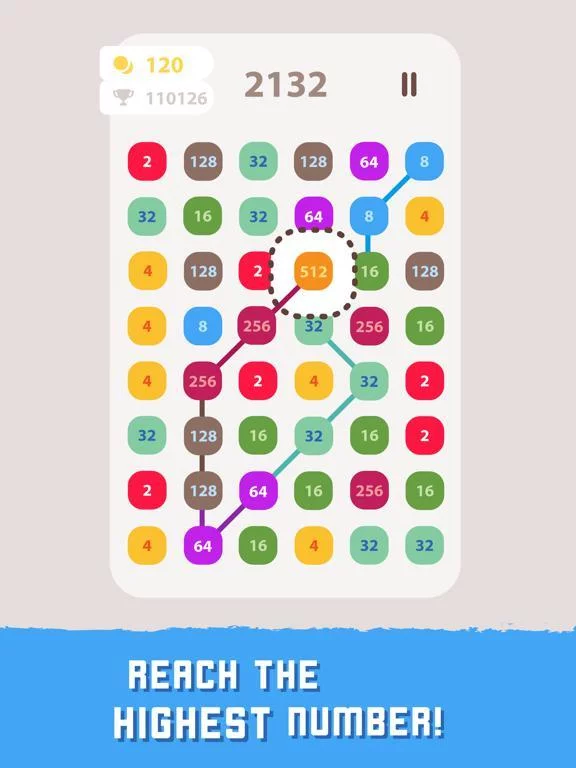 Изображение игры: Linked: Number Puzzle