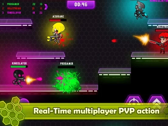 Изображение игры: Neon Blasters Multiplayer