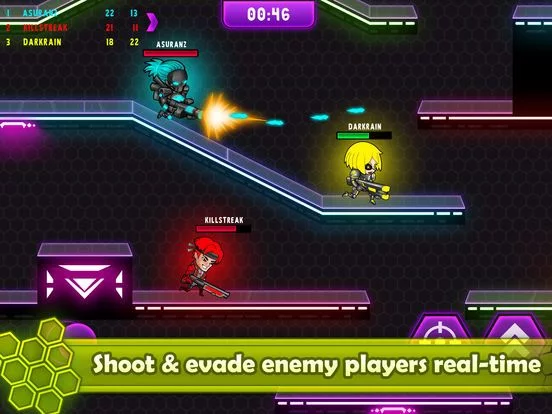 Изображение игры: Neon Blasters Multiplayer