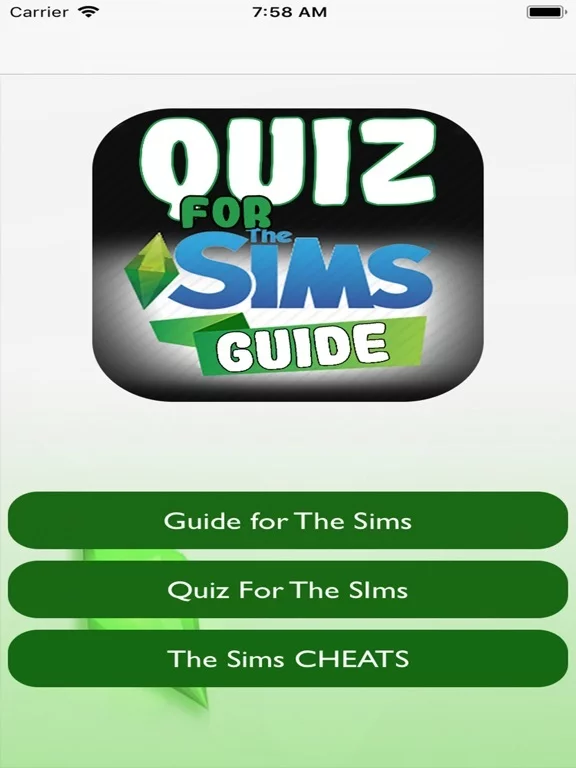 Изображение игры: Quiz For Sims 4