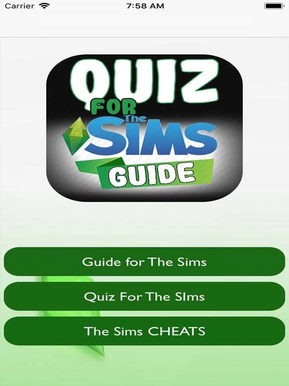 Изображение игры: Quiz For Sims 4
