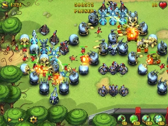 Изображение игры: Fieldrunners for iPad