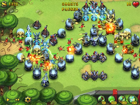 Изображение игры: Fieldrunners for iPad