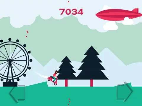 Изображение игры: Scooter Rush - Uphill Climbing Bike Race