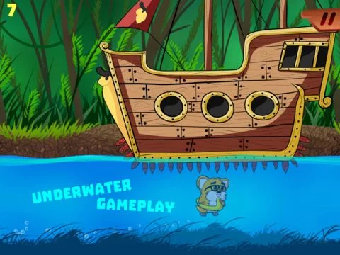 Изображение игры: Floaty Hamster: Hard Endless Platformer Game FREE