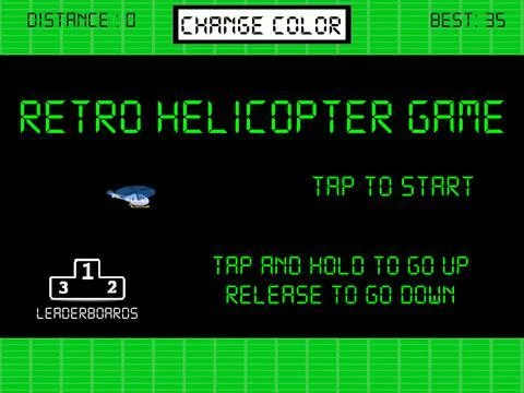 Изображение игры: Retro Helicopter Game