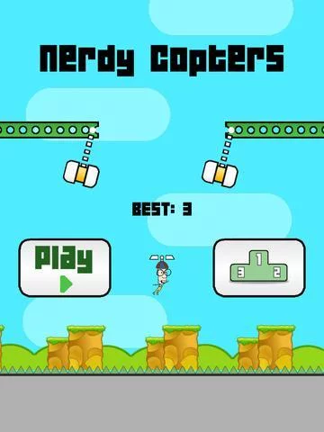 Изображение игры: Nerdy Copters