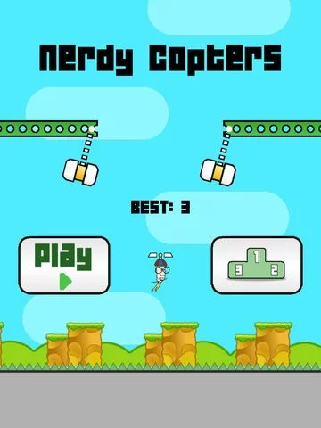 Изображение игры: Nerdy Copters