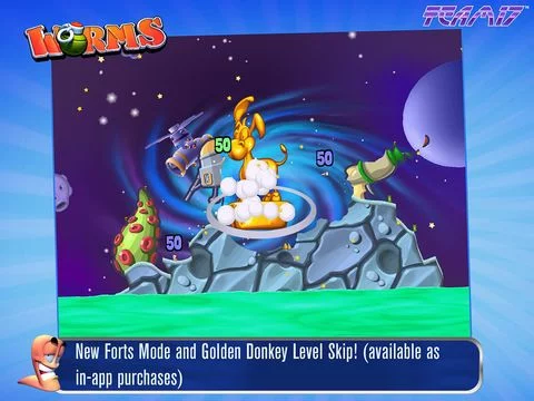 Изображение игры: Worms HD