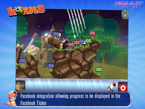 Изображение игры: Worms HD