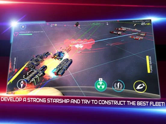 Изображение игры: Starship Battle 3D