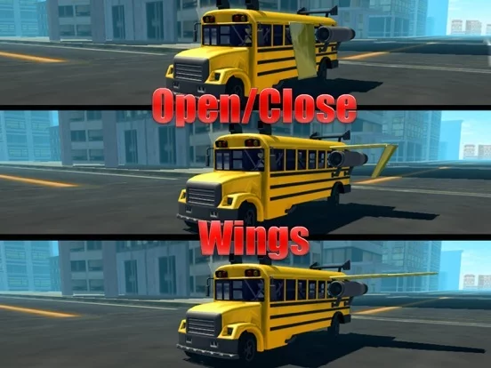 Изображение игры: Flying Car Simulator 3D: Stunt Bus