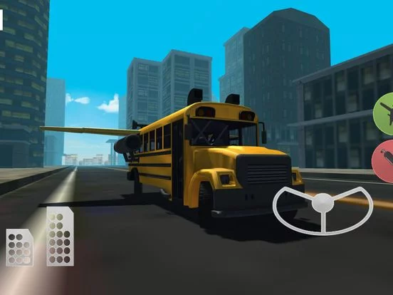 Изображение игры: Flying Car Simulator 3D: Stunt Bus