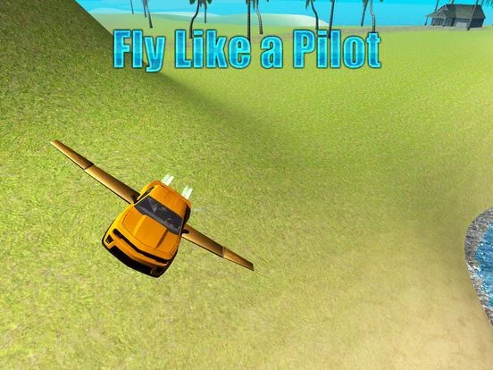 Изображение игры: Flying Car Driving Simulator Free: Extreme Muscle Car - Airplane Flight Pilot