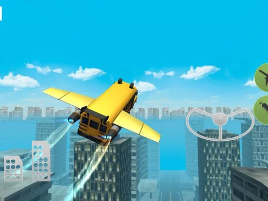 Изображение игры: Flying Car Simulator 3D: Stunt Bus