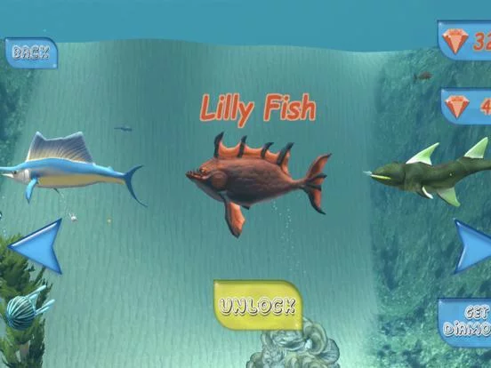 Изображение игры: Explore Fish Feeding and Grow