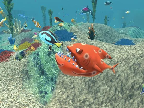 Изображение игры: Explore Fish Feeding and Grow