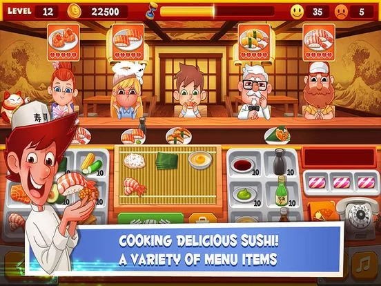 Изображение игры: Sushi Restaurant - Be the Chef and Boss